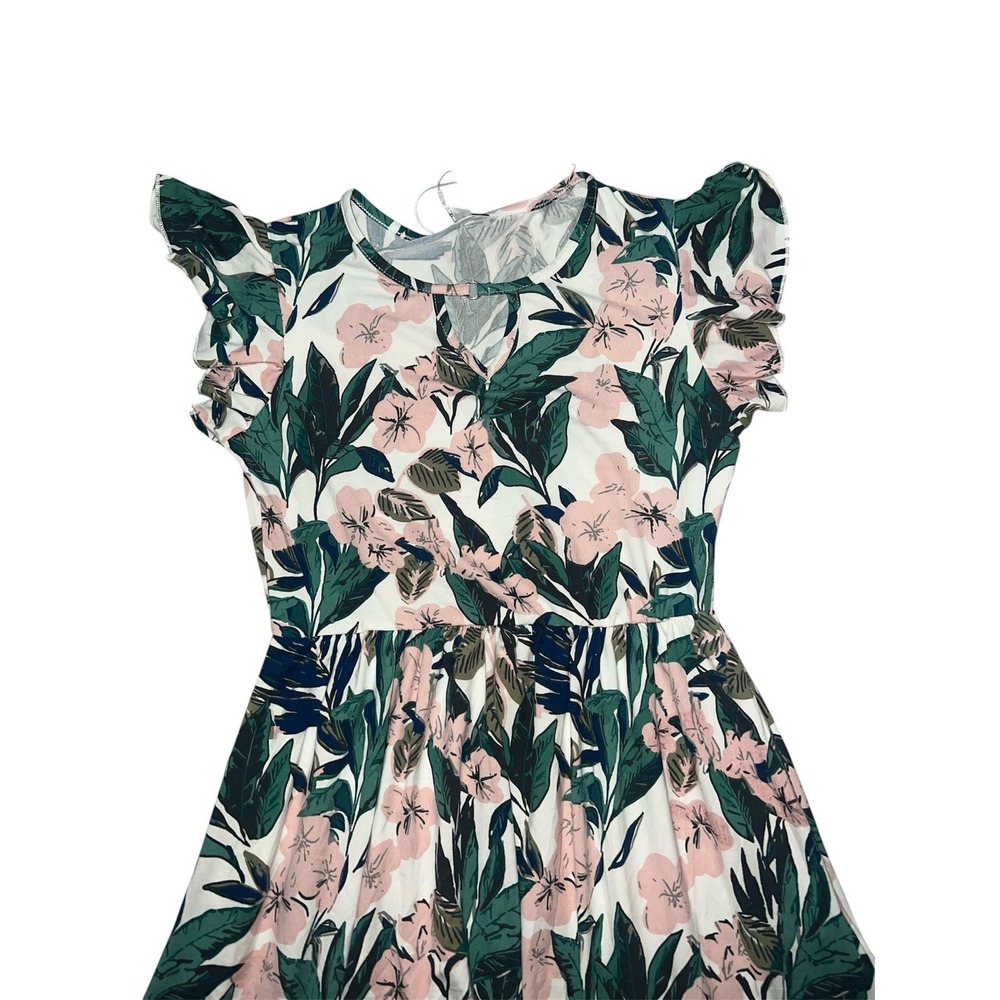 156.- Summer dress woman's small NWT, floral w/ pockets - Picture 3 of 5